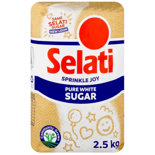 Selati Pure White Sugar Bag 2.5kg