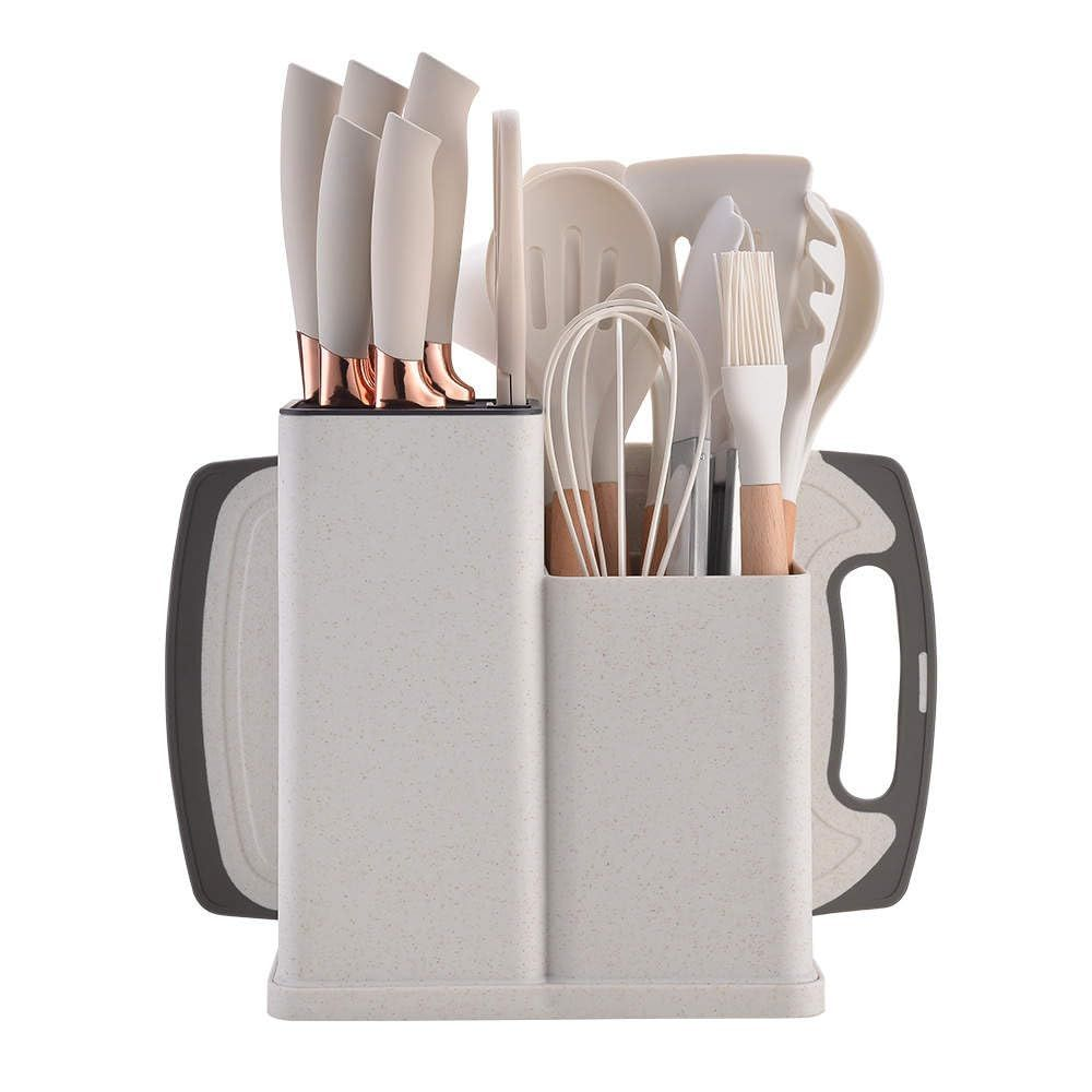 White 19 Piece Kitchen Utensil Set
