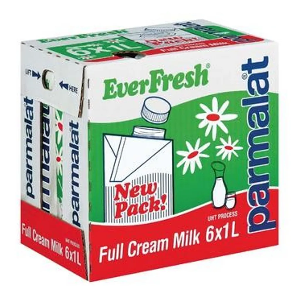 Parmalat - Everfresh Long Life Milk Full Cream (6x1L)