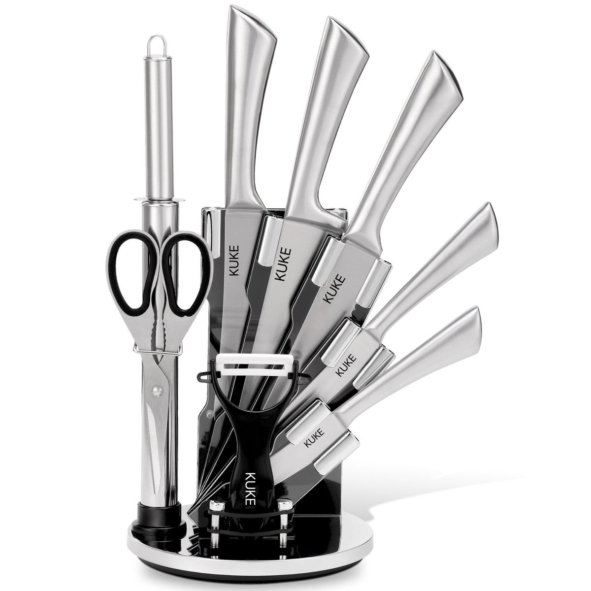 9 Piece Knife Set with Stand