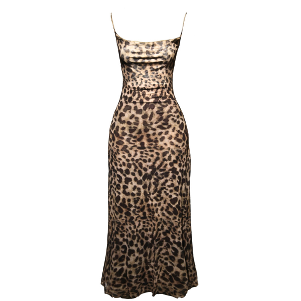 Missy Missi Luxe Leopard Print Sleeveless Dress