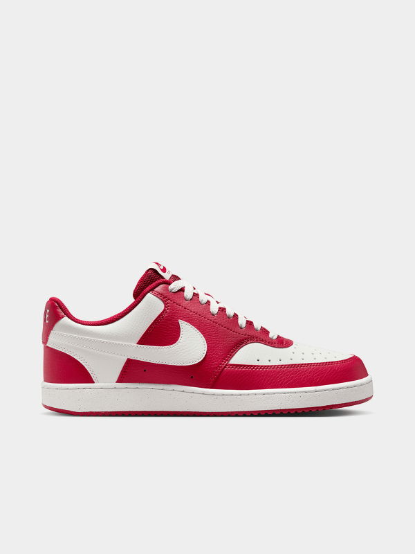 Nike Mens Court Vision Next Nature Red/White Low Sneakers