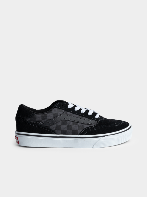 Mens Vans Brooklyn LS Check Black/White Sneake