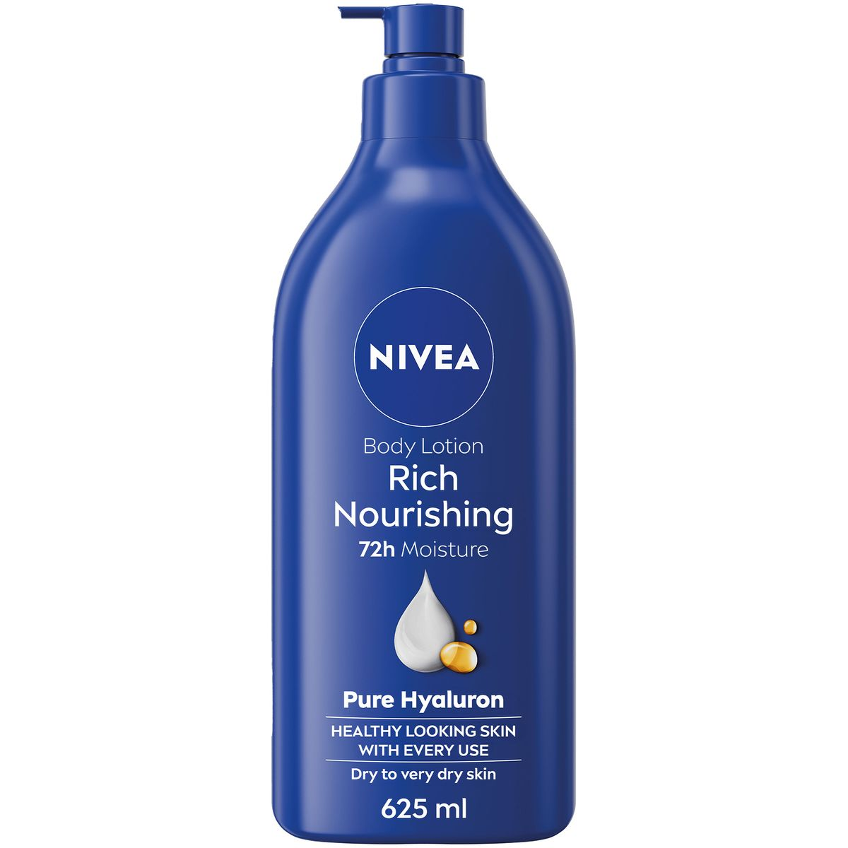 NIVEA Rich Nourishing Body Lotion with Deep Moisture Serum, 625ml