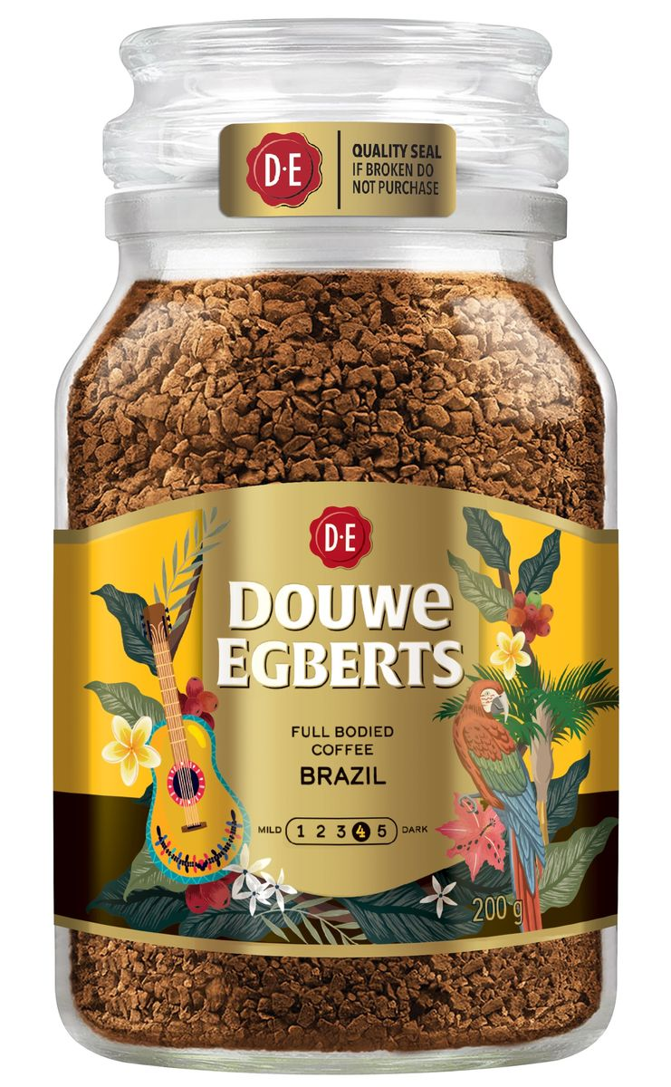 Douwe Egberts Brazil Instant Coffee - 200g Jar