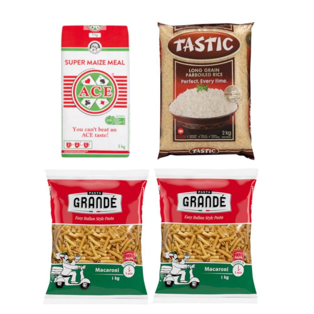 Rice, Macaroni & Maize Meal Combo